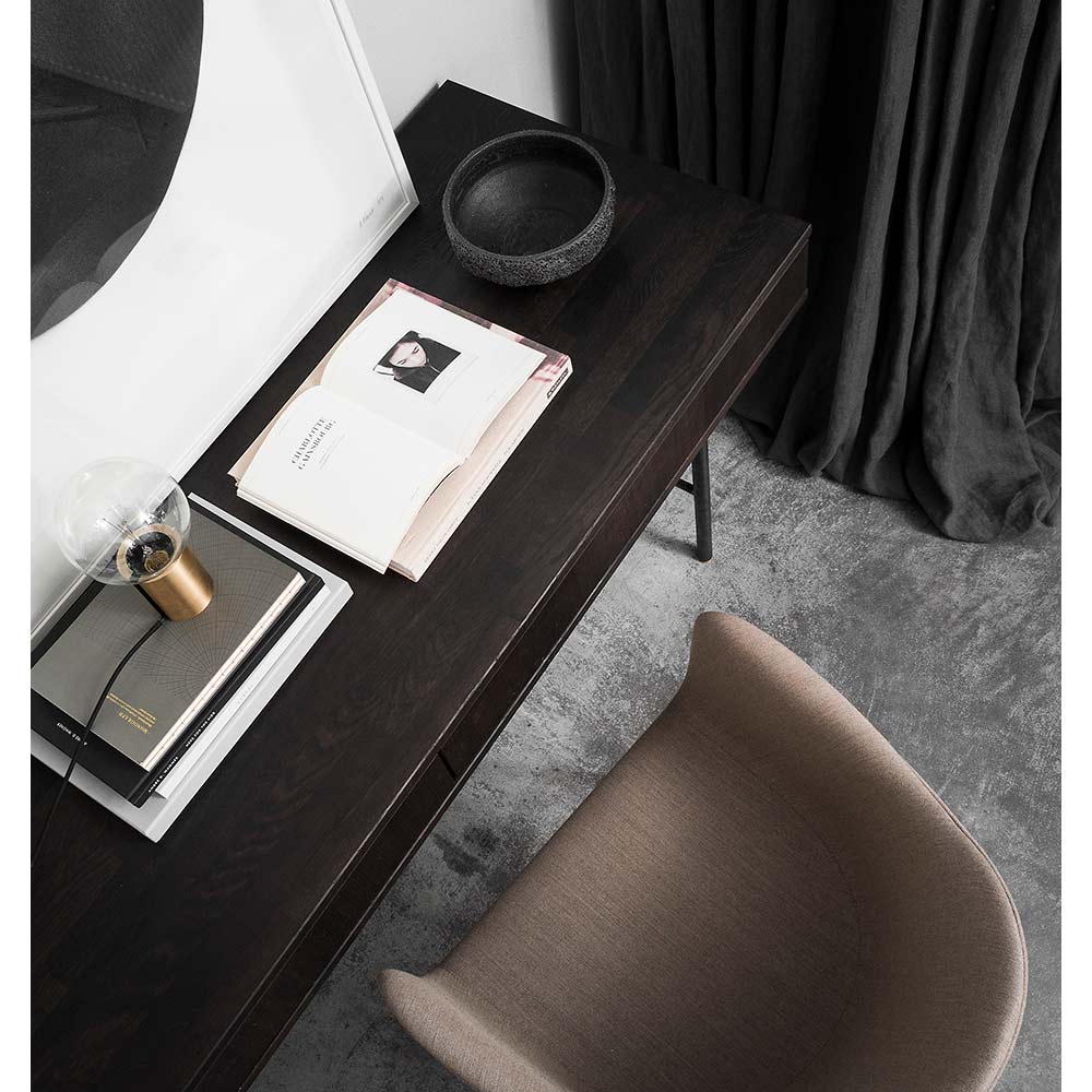 Harbour Upholstered Dining Chair - Black Oak Base - Image 5