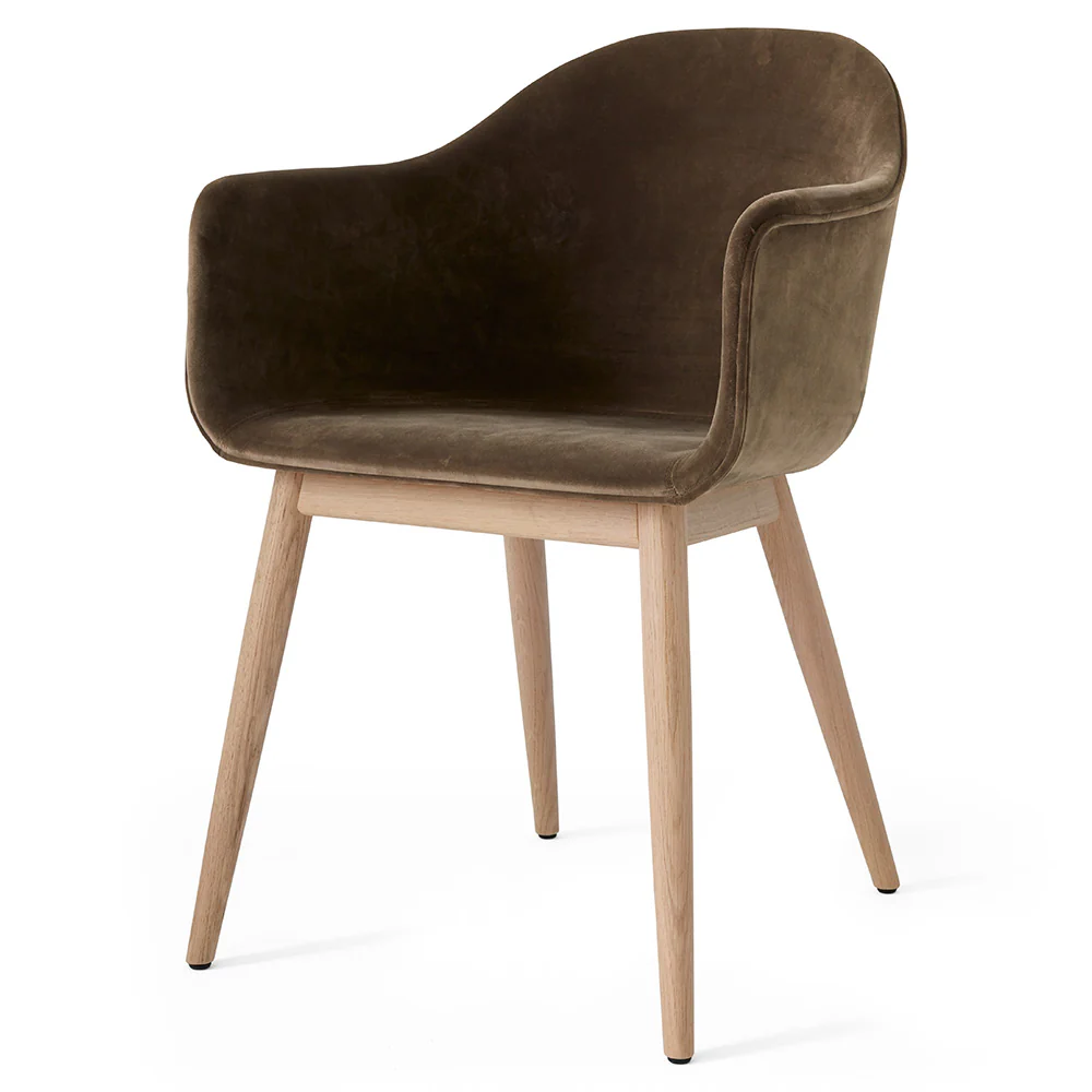 Harbour Upholstered Dining Chair - Natural Oak Base - Image 2