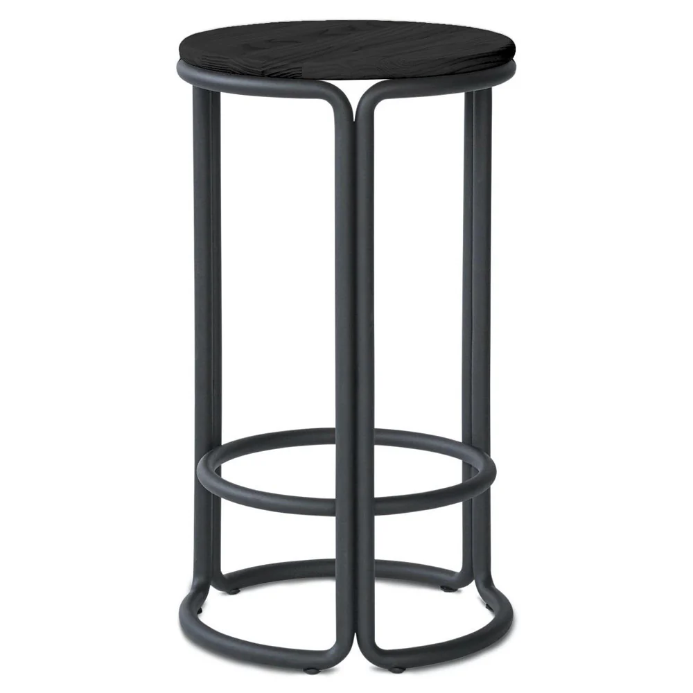 Hardie Counter Stool - Black Ash, Black Frame