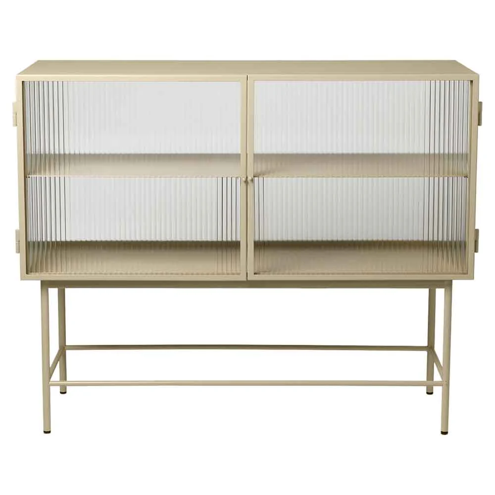 Haze Sideboard - Reeded Glass, Cashmere