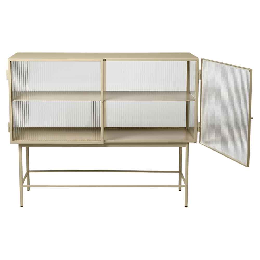 Haze Sideboard - Reeded Glass, Cashmere - Image 2