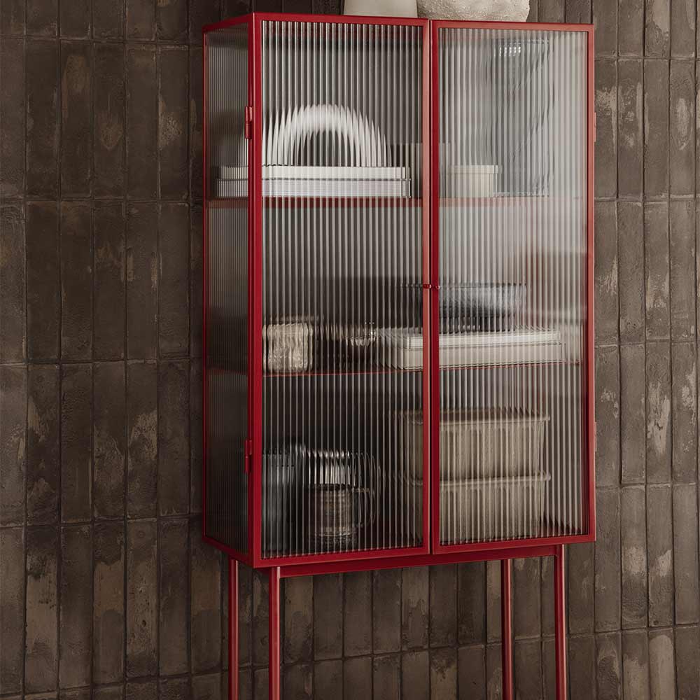 Haze Vitrine - Reeded Glass, Cashmere - Image 3