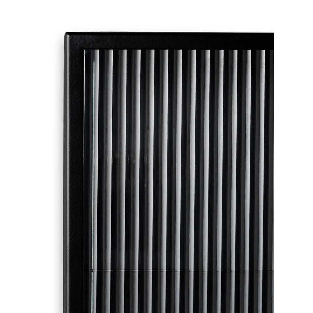 Haze Wall Cabinet - Reeded Glass, Black - Image 3