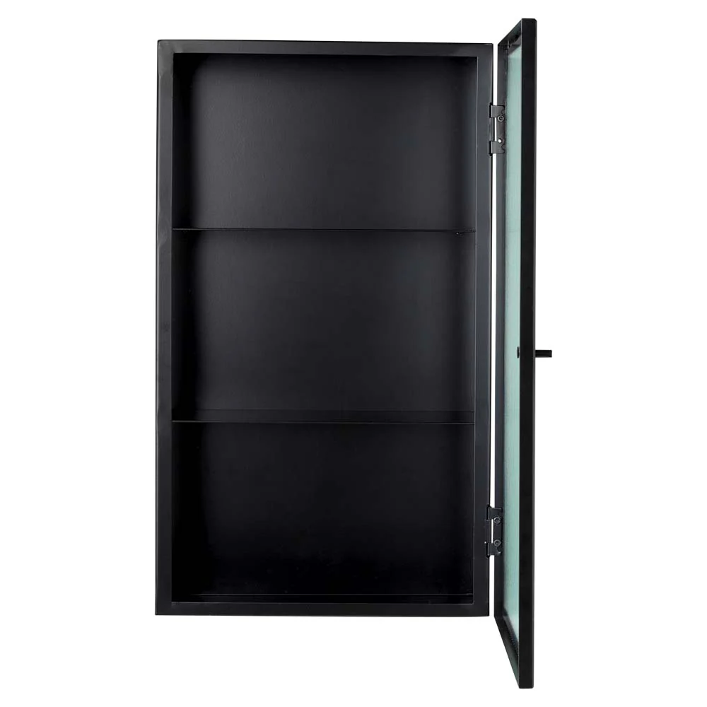 Haze Wall Cabinet - Reeded Glass, Black - Image 5