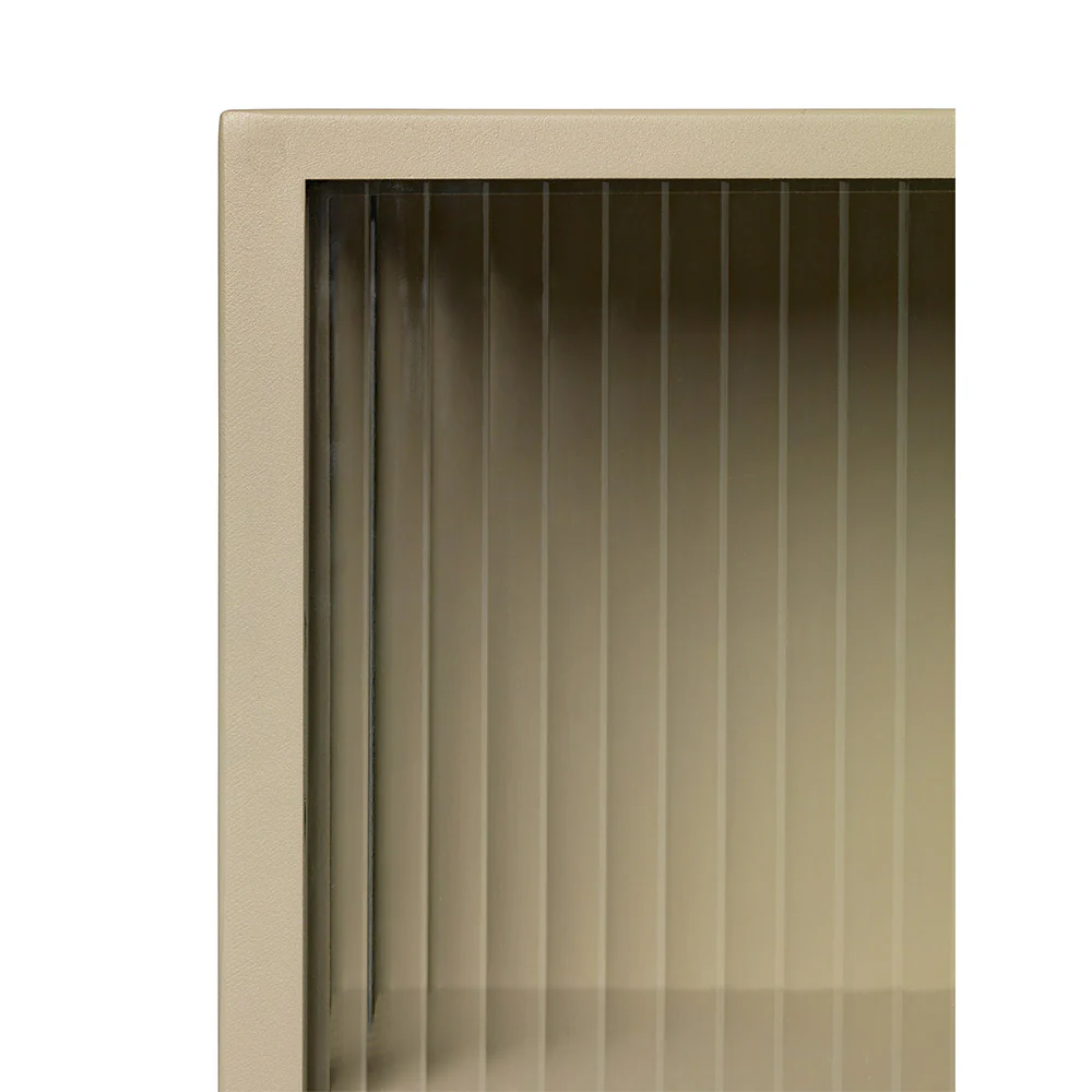 Haze Wall Cabinet - Reeded Glass, Cashmere - Image 4
