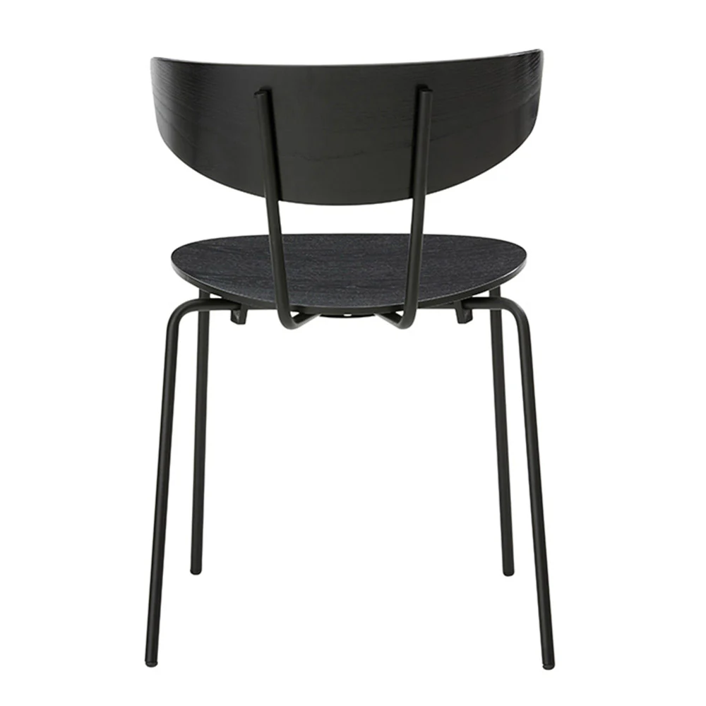 Herman Dining Chair - Steel Frame, Black - Image 3