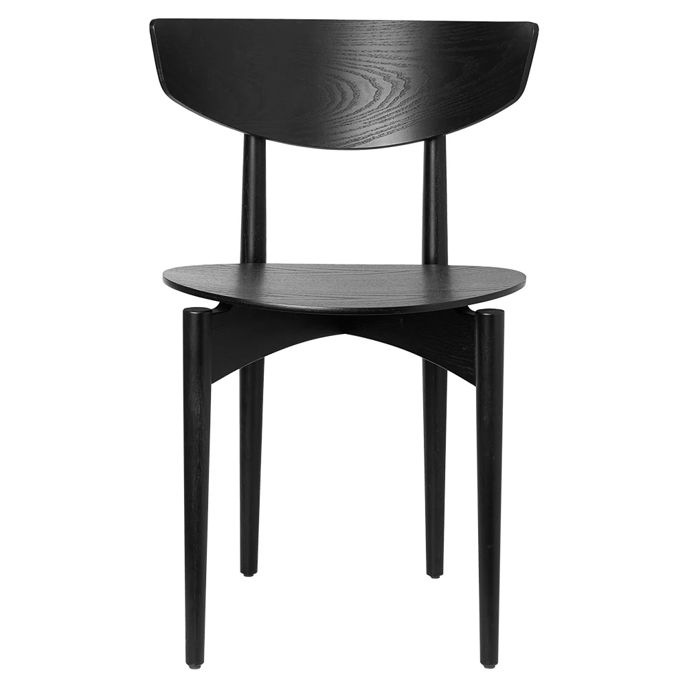 Herman Dining Chair - Wood Frame, Black
