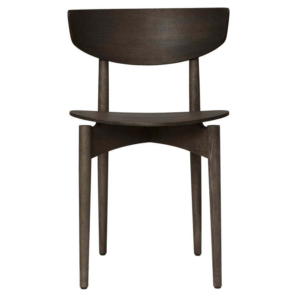 Herman Dining Chair - Wood Frame, Dark Stained Beech