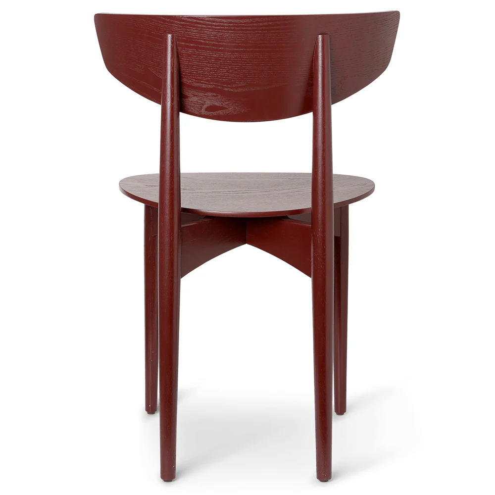 Herman Dining Chair - Wood Frame, Red Brown - Image 2