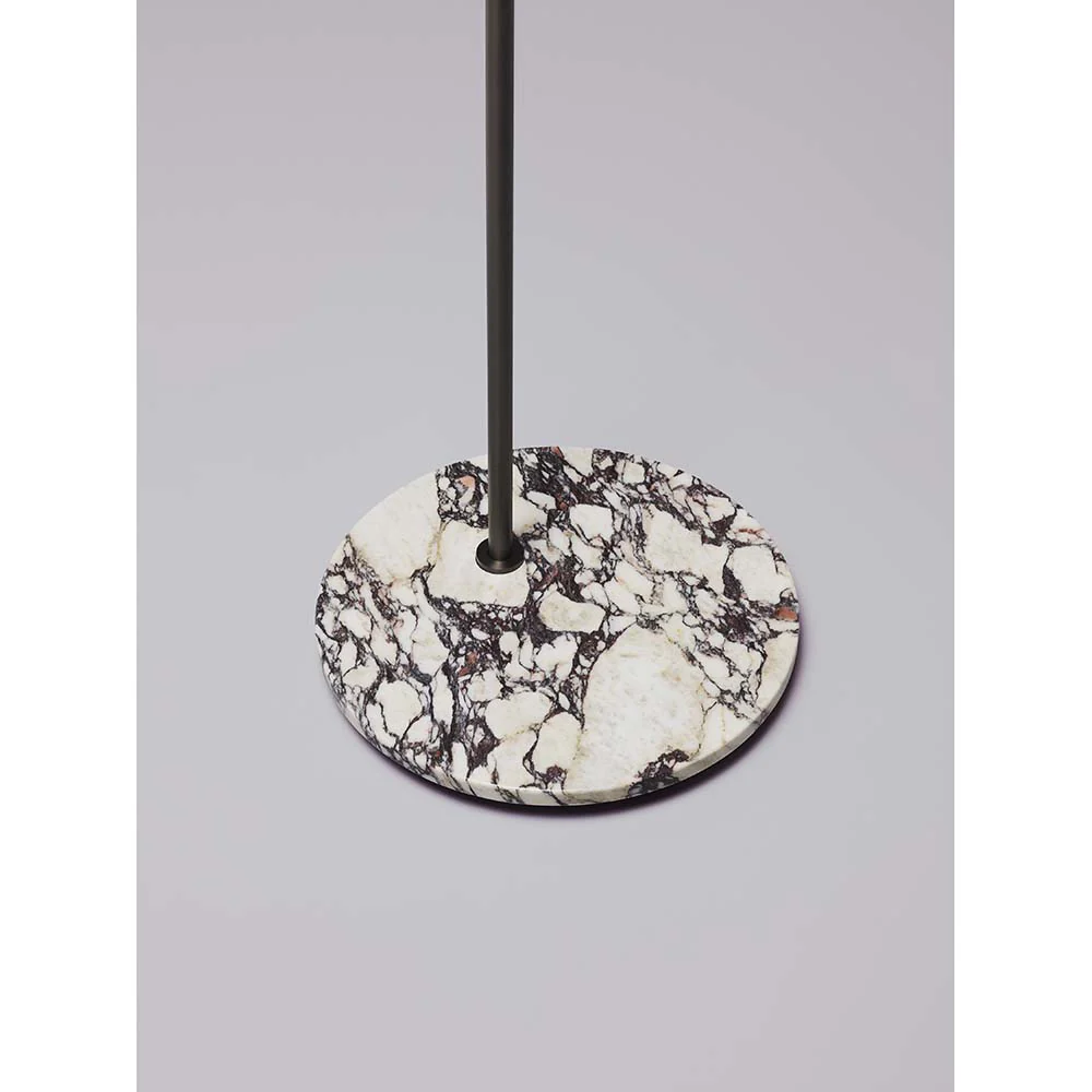 Heron Floor Lamp - Bronze, Viola Marble Base - Image 3