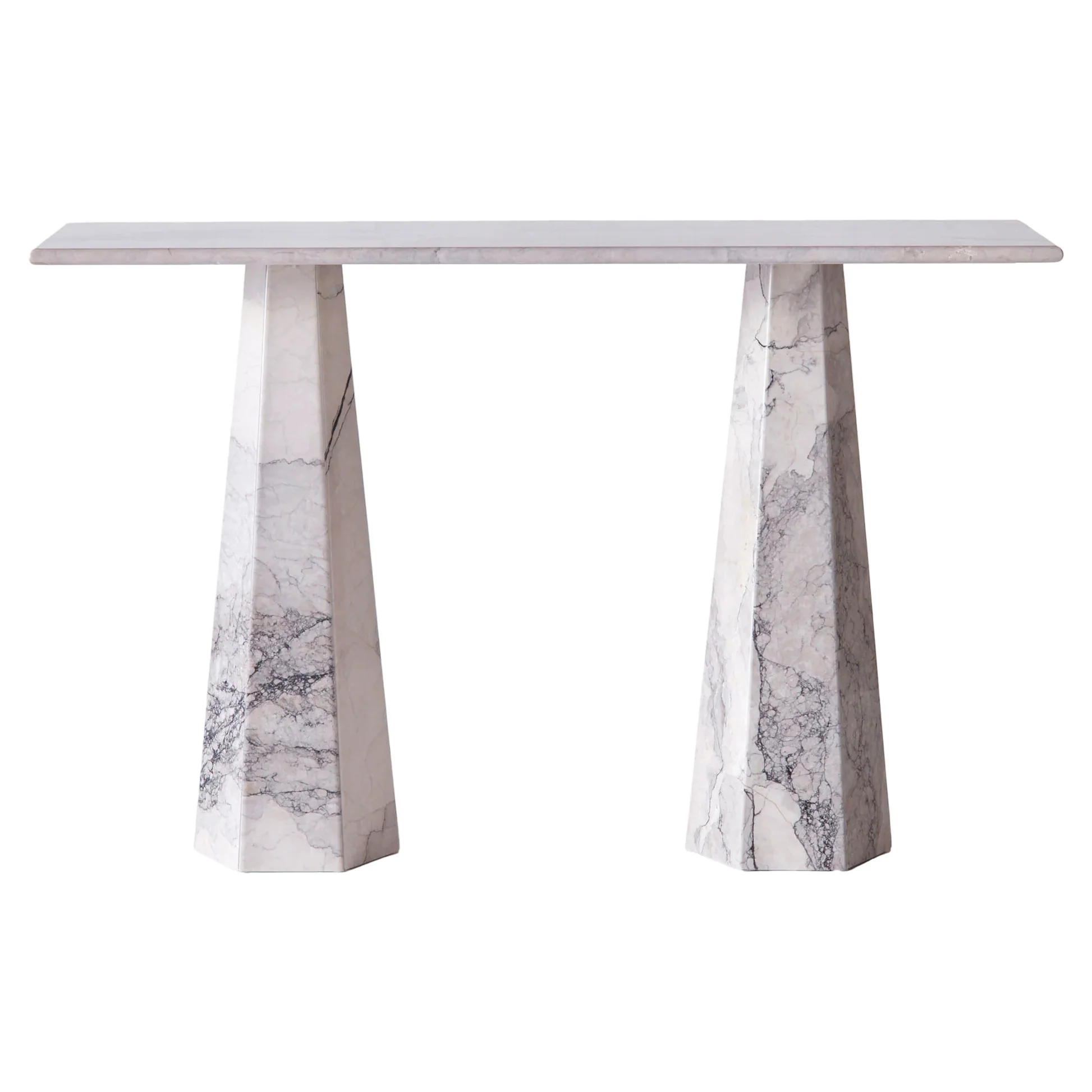 Hexagon Console Table - Albanian Gray