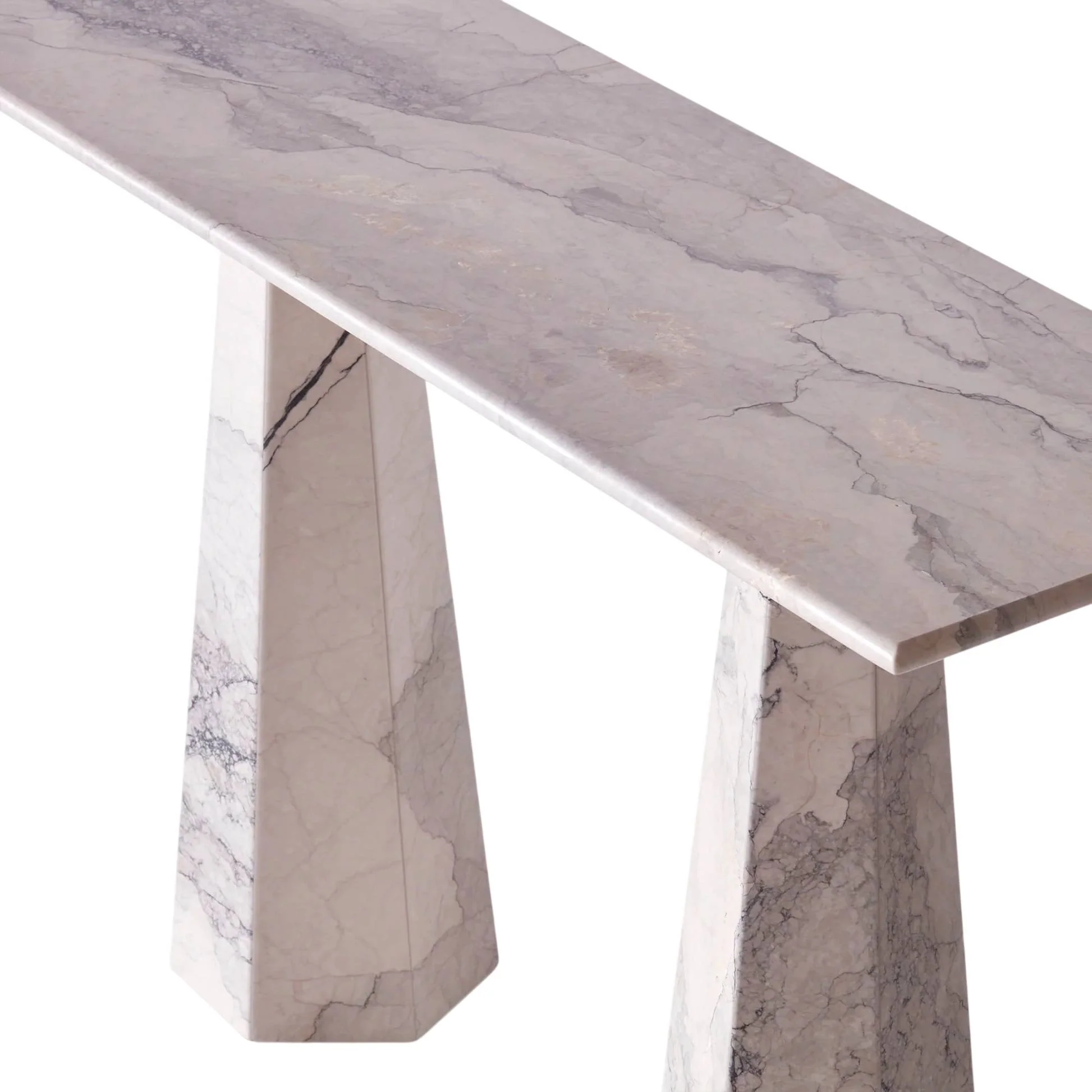 Hexagon Console Table - Albanian Gray - Image 3