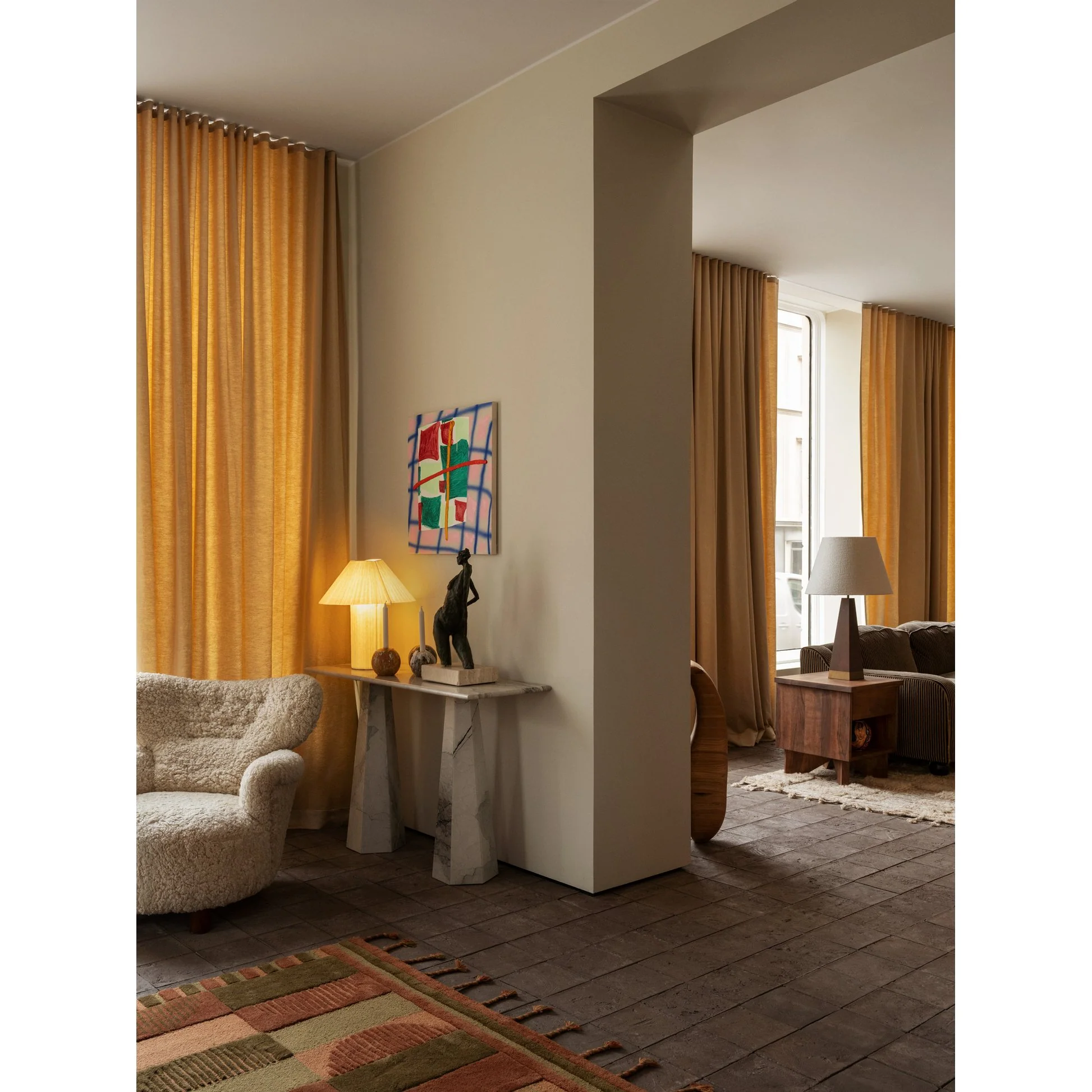 Hexagon Console Table - Albanian Gray - Image 4
