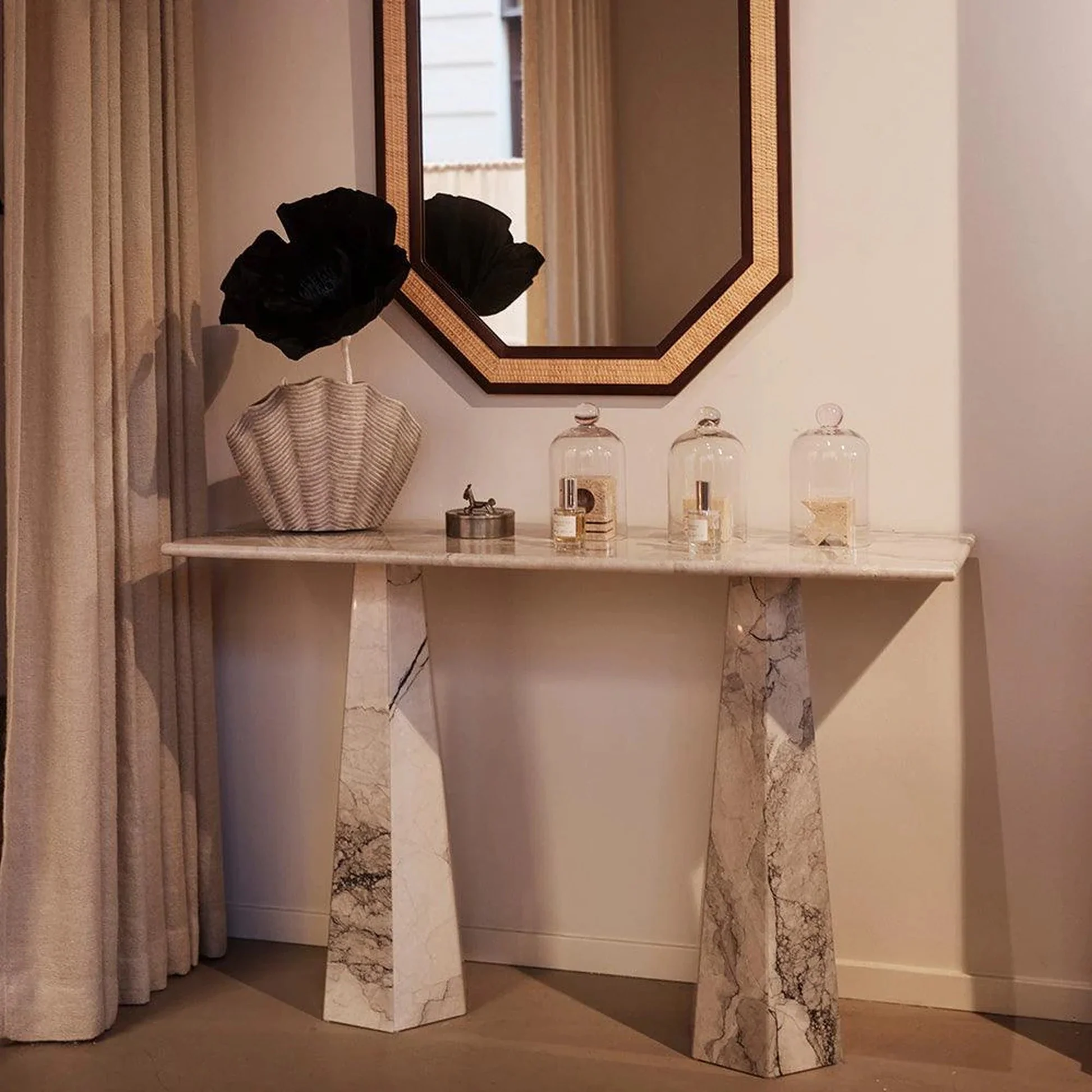 Hexagon Console Table - Albanian Gray - Image 5