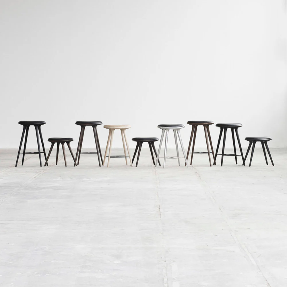 High Stool - Beech, Black Stain Lacquered - Image 3