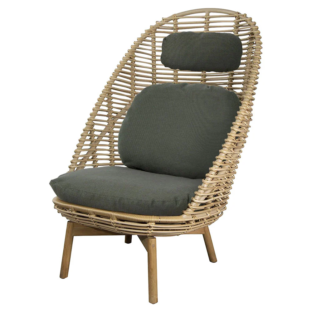 Hive Outdoor Highback Chair - Light Green Cushions - Image 2