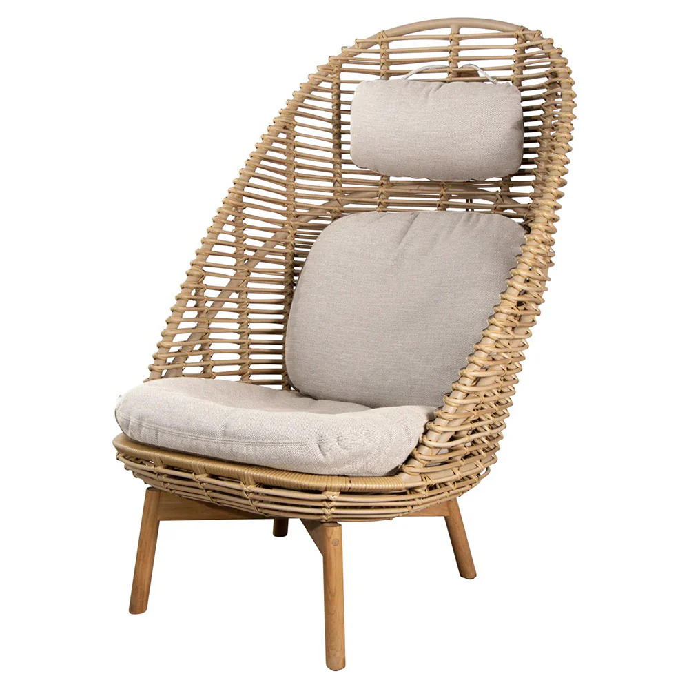 Hive Outdoor Highback Chair - Sand Cushions - Image 2