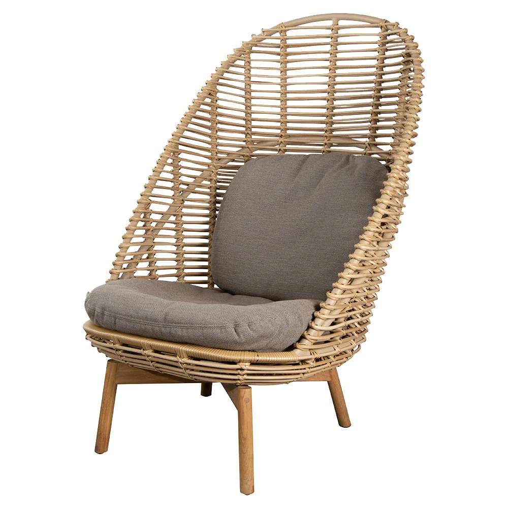 Hive Outdoor Highback Chair - Taupe Cushions