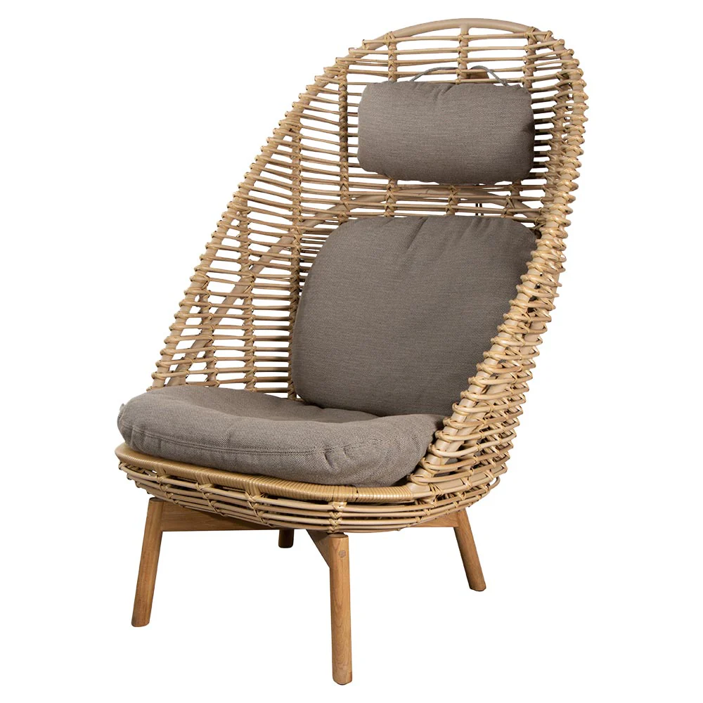 Hive Outdoor Highback Chair - Taupe Cushions - Image 2