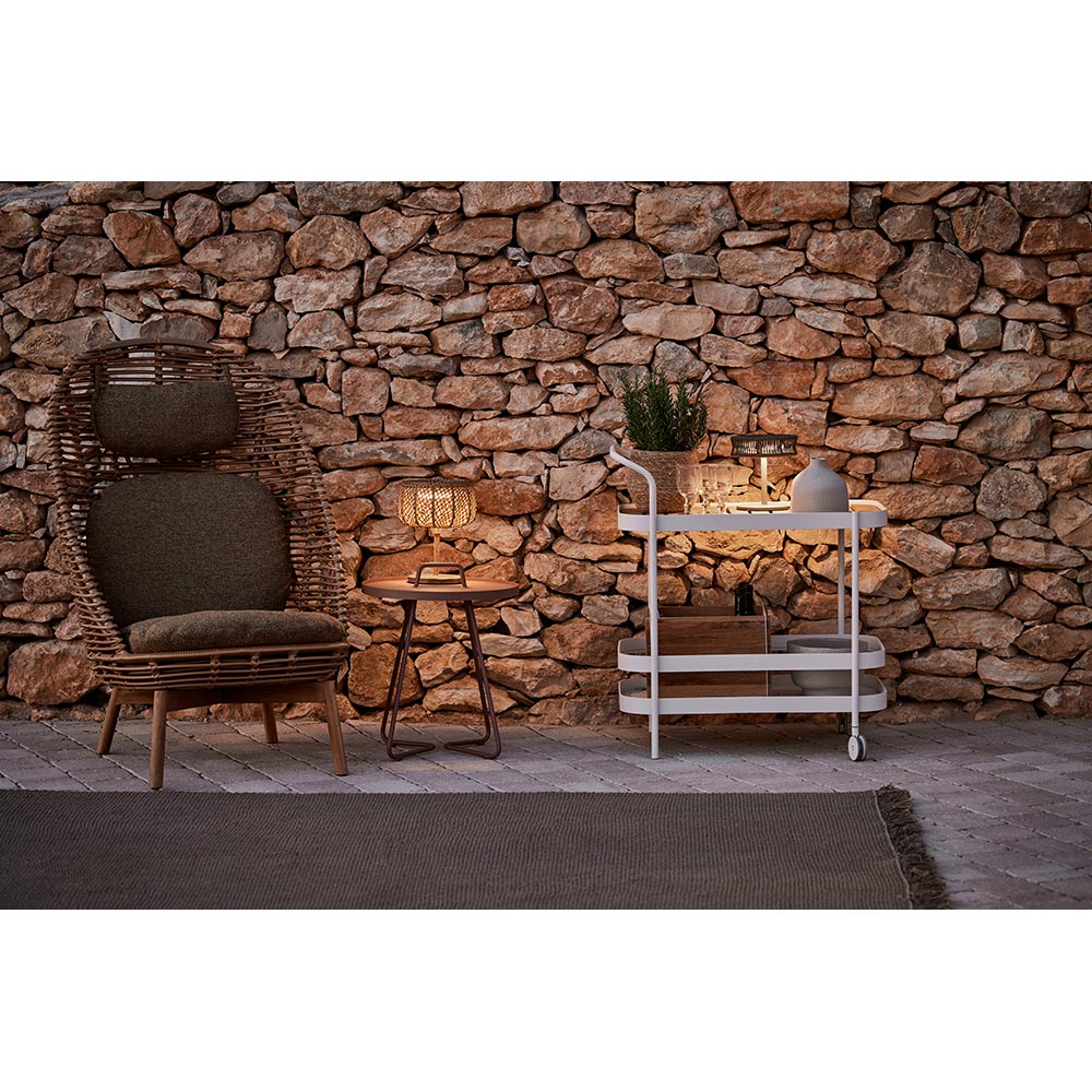 Hive Outdoor Highback Chair - Taupe Cushions - Image 3