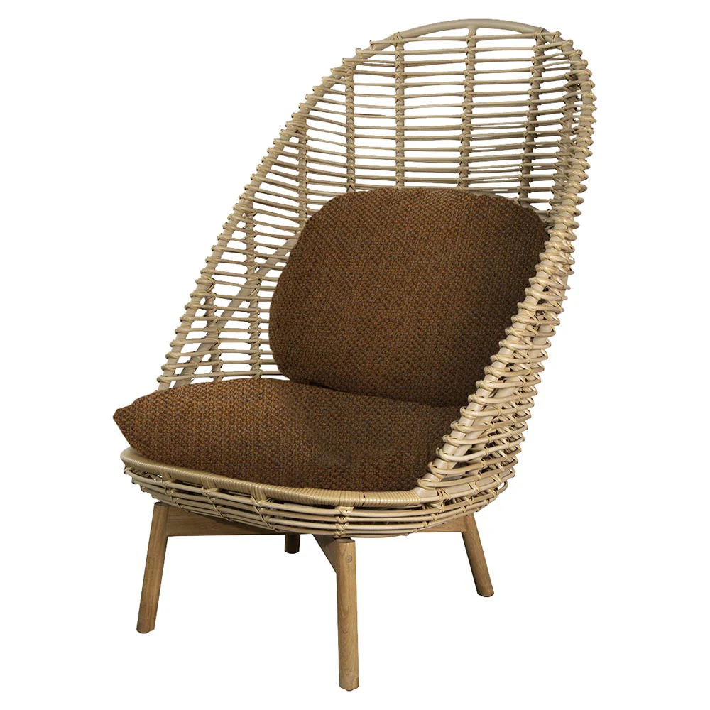 Hive Outdoor Highback Chair - Umber Brown Cushions