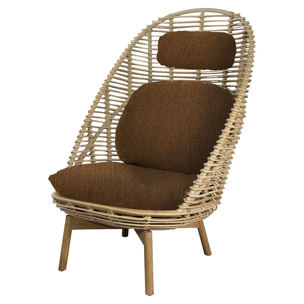 Hive Outdoor Highback Chair - Umber Brown Cushions - Image 2