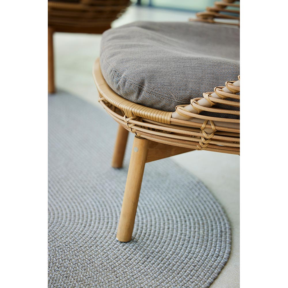 Hive Outdoor Lounge Chair - Taupe Cushions - Image 3