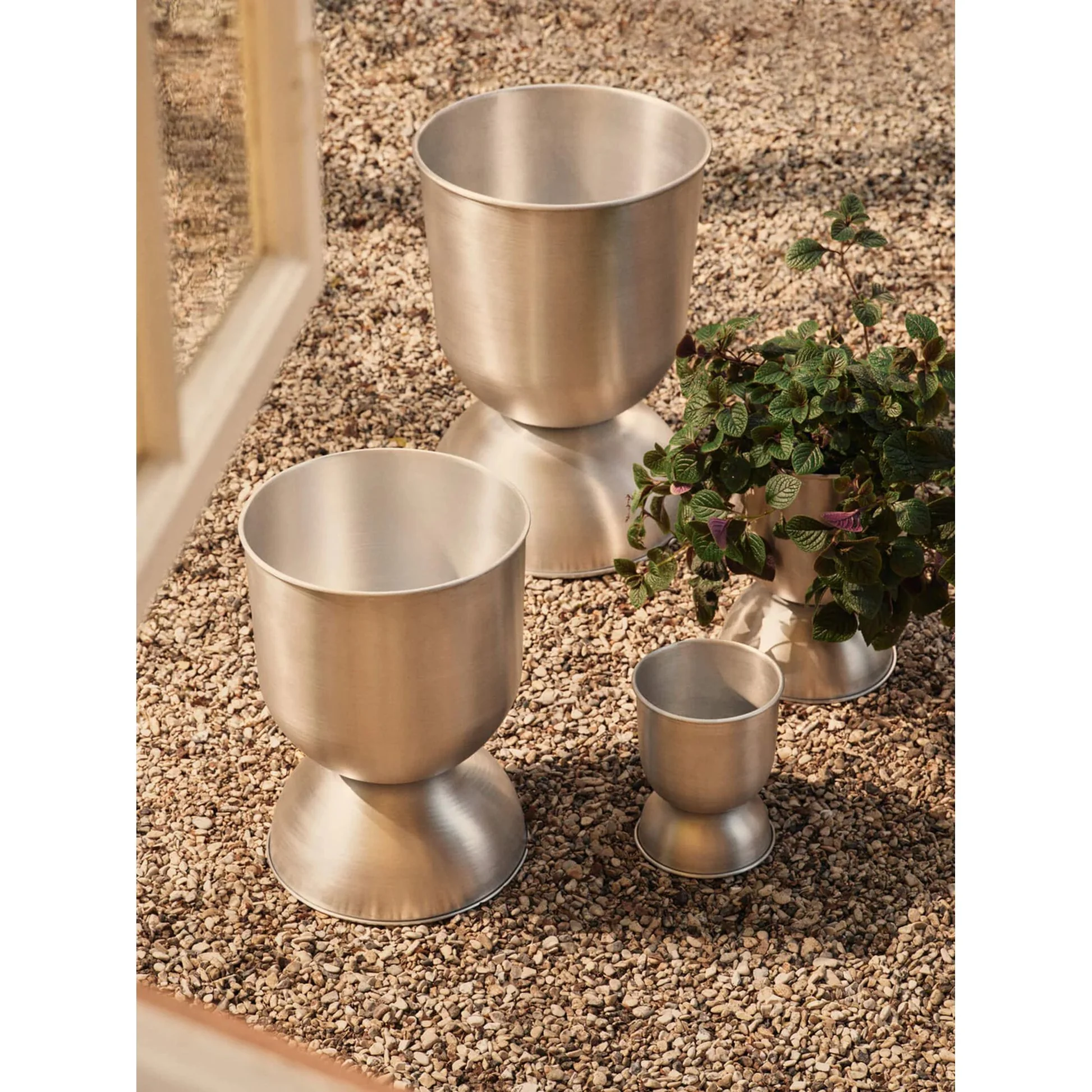 Hourglass Plant Pot - Aluminum - Image 2