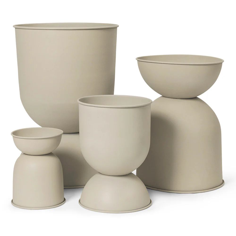 Hourglass Plant Pot - Cashmere - Image 3