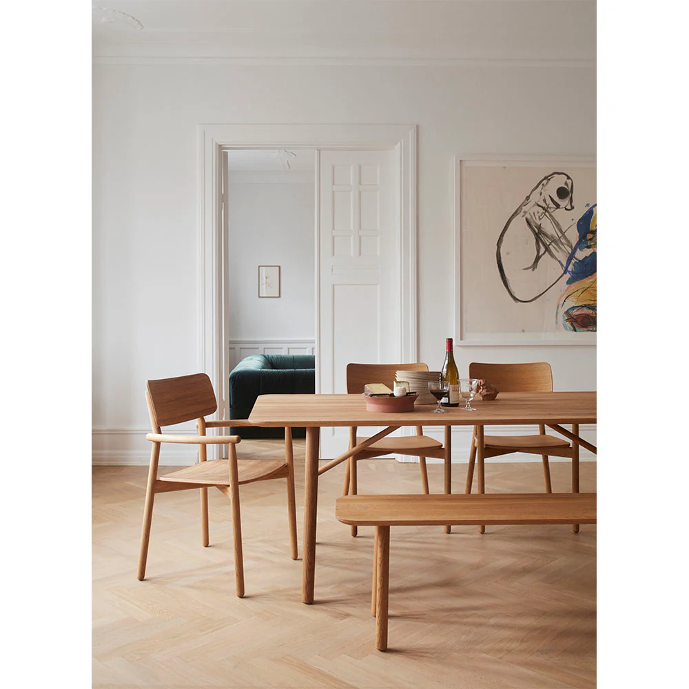 Hven Armchair - Oak White Oiled - Image 2