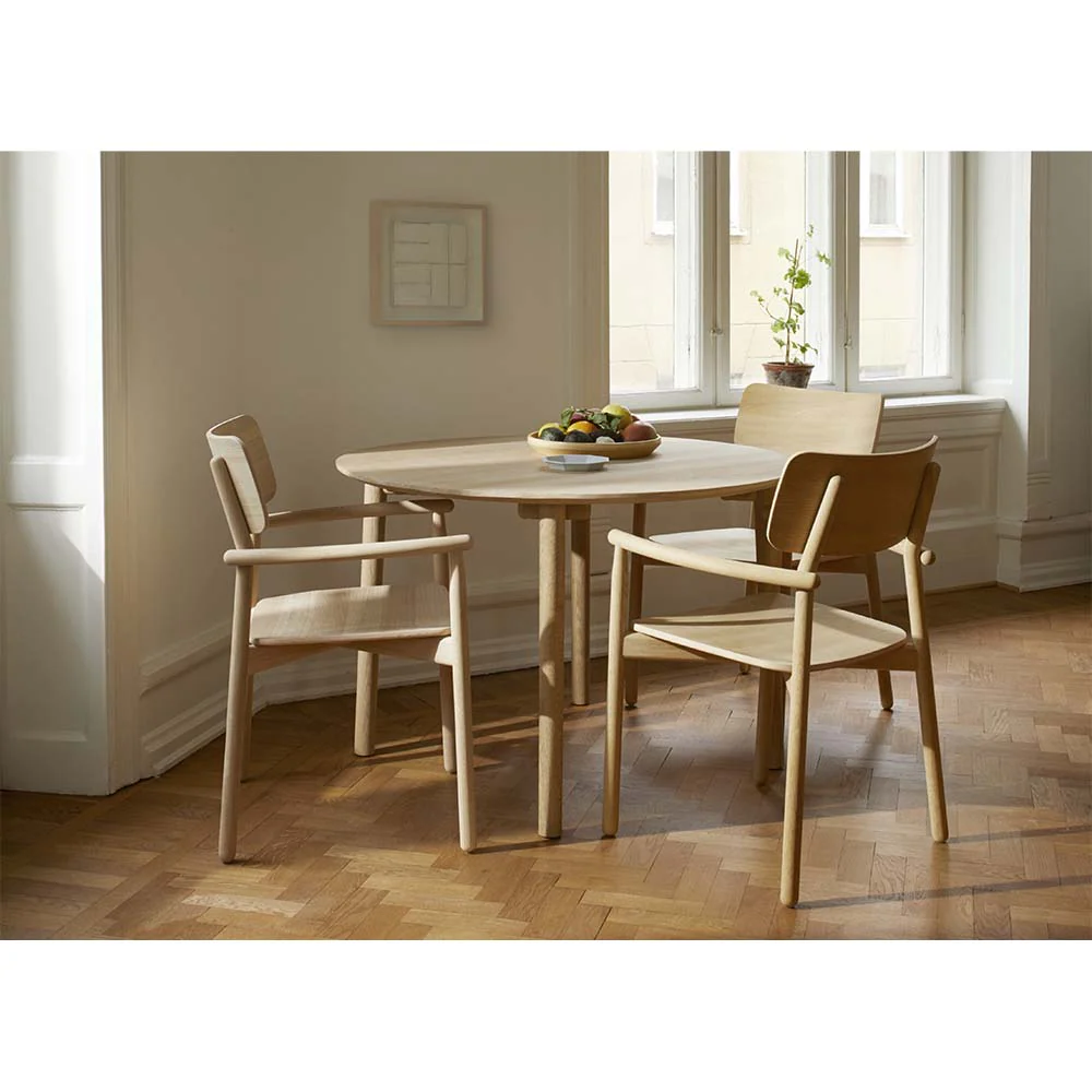 Hven Round Dining Table - Oak Oiled - Image 3