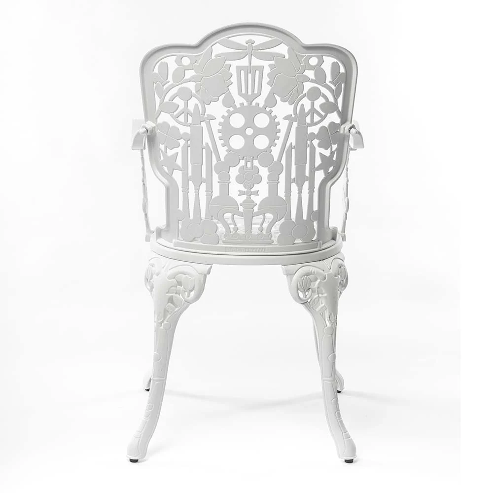 Industry Aluminum Armchair - White - Image 4