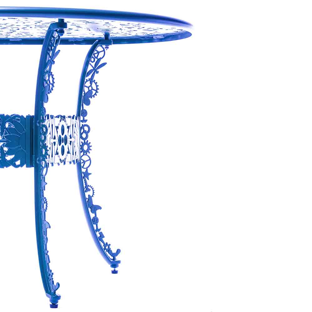 Industry Aluminum Oval Table - Blue - Image 6
