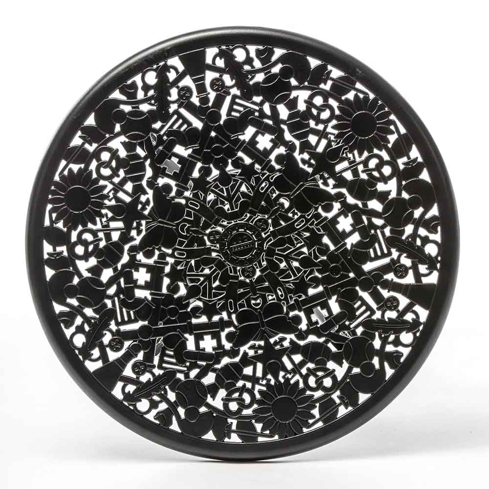 Industry Aluminum Round Table - Black - Image 4