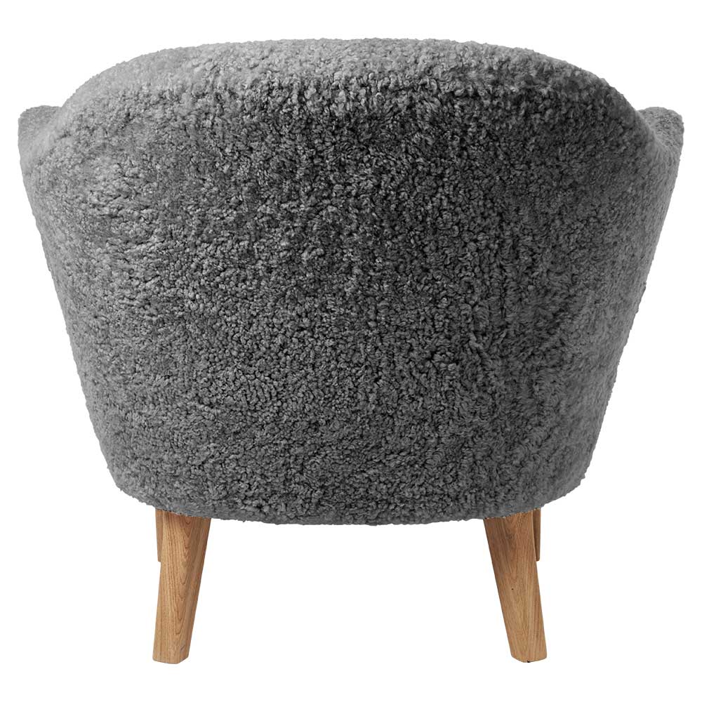 Ingeborg Lounge Chair - Anthracite Sheepskin, Natural Oak - Image 4