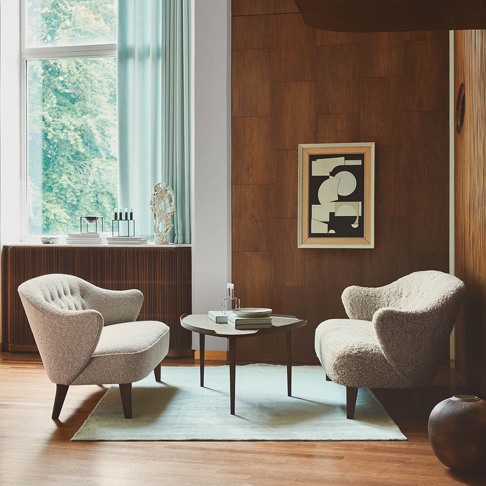 Ingeborg Lounge Chair - Anthracite Sheepskin, Natural Oak - Image 9