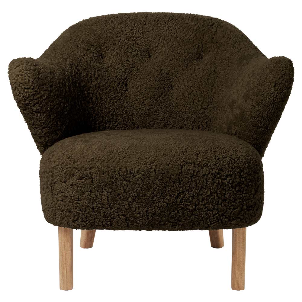 Ingeborg Lounge Chair - Espresso Sheepskin, Natural Oak - Image 2