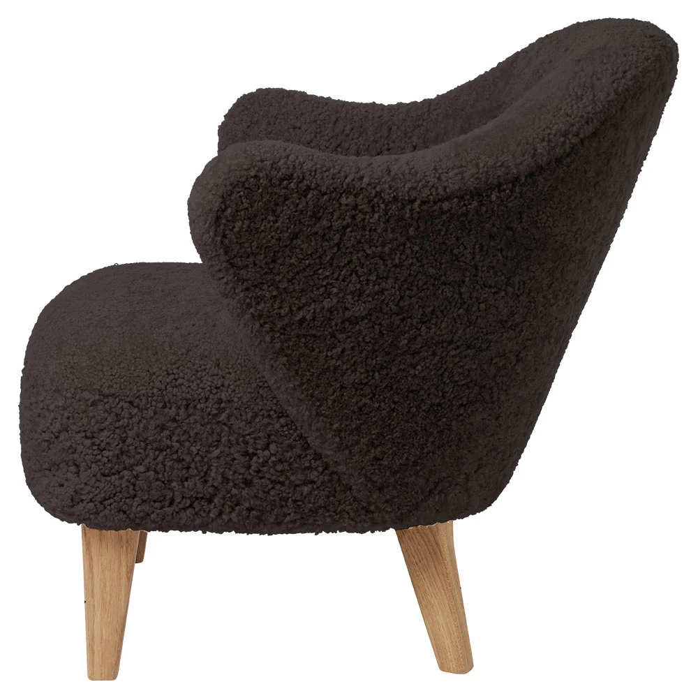 Ingeborg Lounge Chair - Espresso Sheepskin, Natural Oak - Image 3