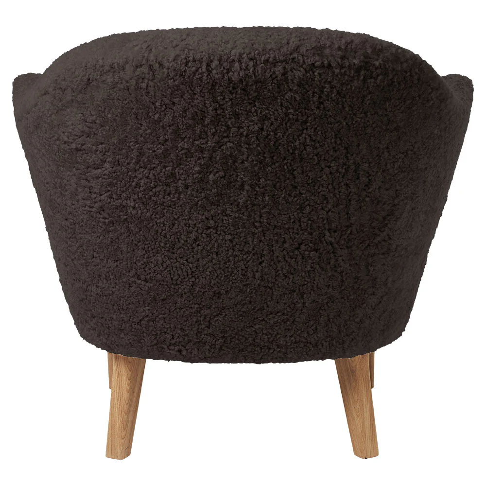 Ingeborg Lounge Chair - Espresso Sheepskin, Natural Oak - Image 4