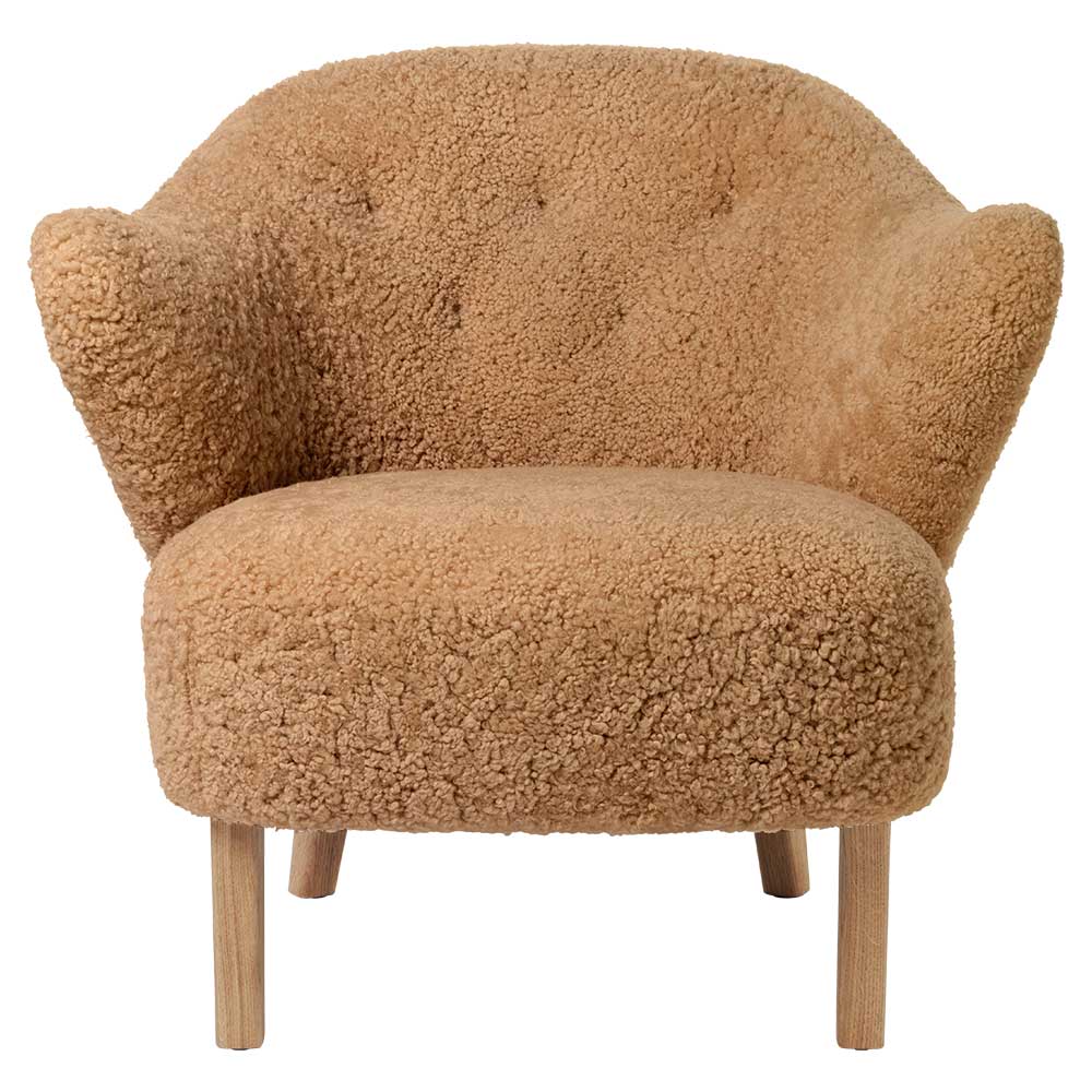 Ingeborg Lounge Chair - Honey Sheepskin, Natural Oak - Image 2