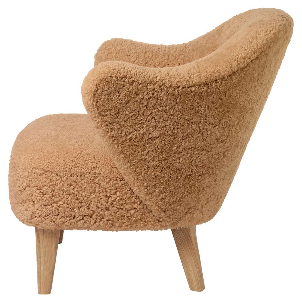 Ingeborg Lounge Chair - Honey Sheepskin, Natural Oak - Image 3