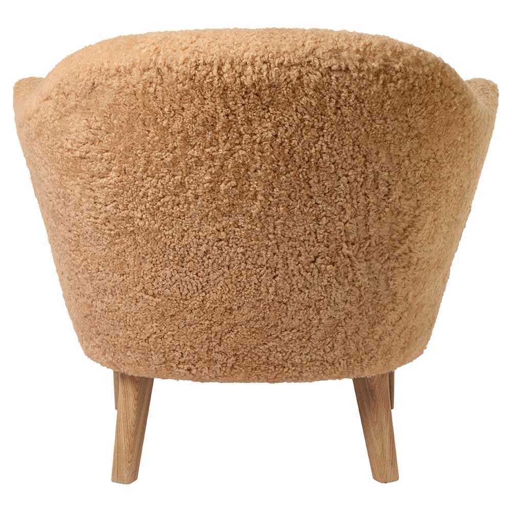 Ingeborg Lounge Chair - Honey Sheepskin, Natural Oak - Image 4