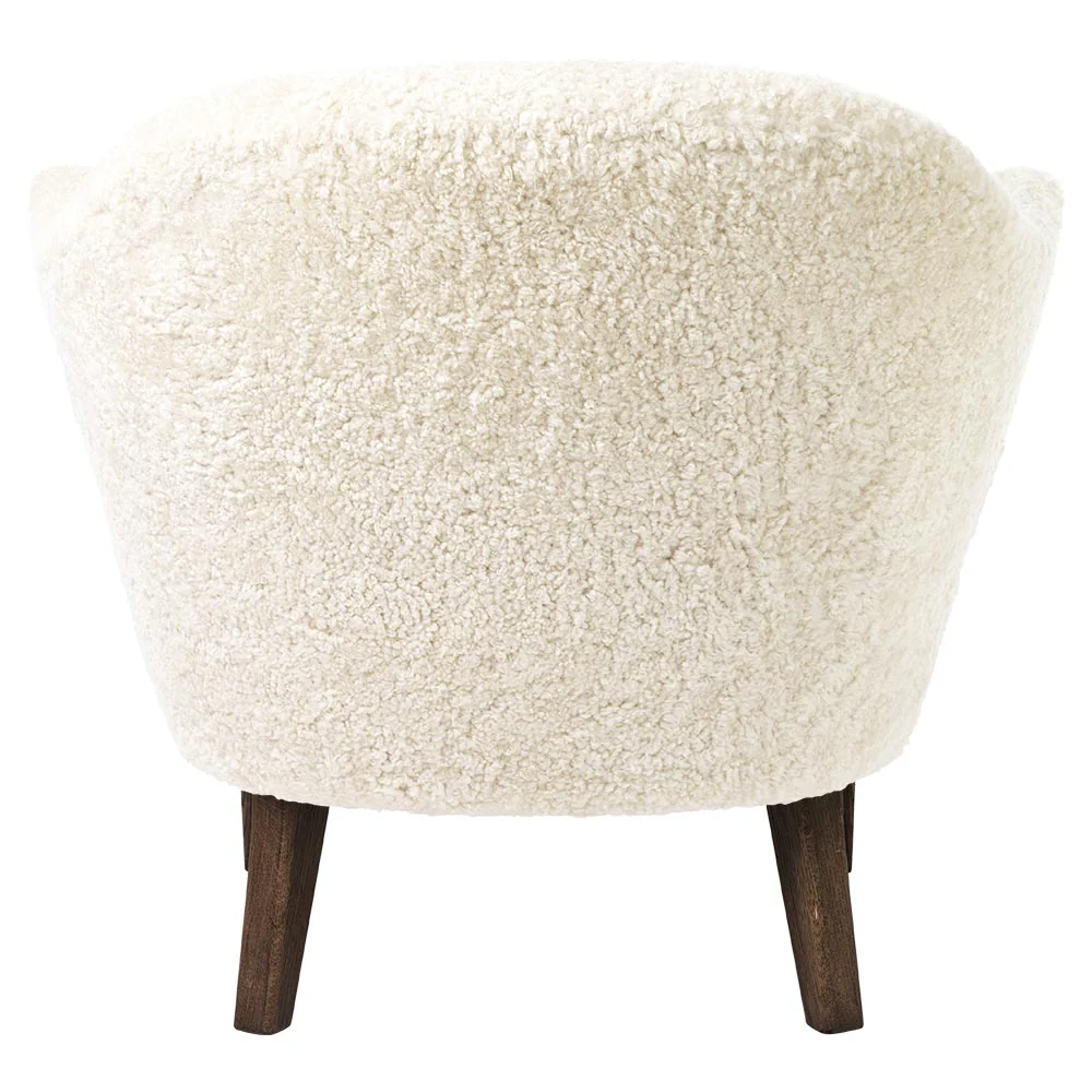 Ingeborg Lounge Chair - Off White Sheepskin, Dark Stained Oak - Image 4