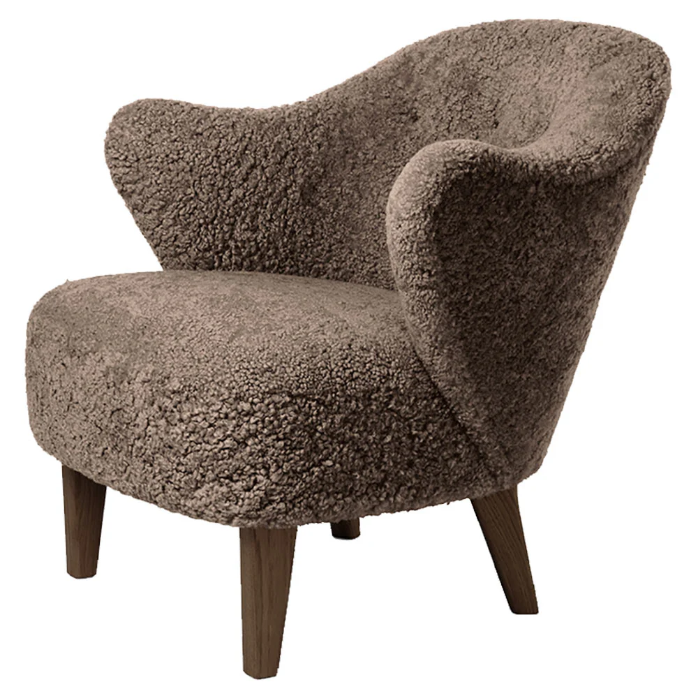 Ingeborg Lounge Chair - Sahara Sheepskin, Dark Stained Oak