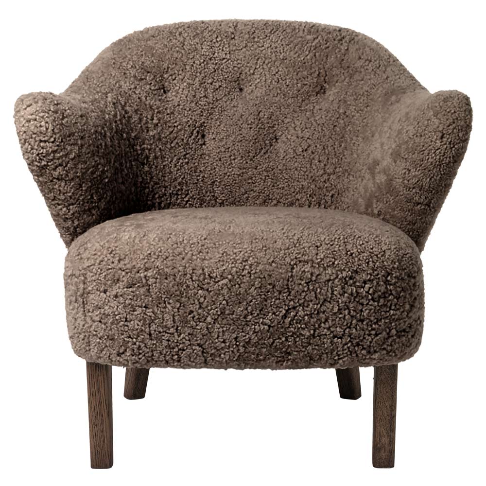 Ingeborg Lounge Chair - Sahara Sheepskin, Dark Stained Oak - Image 2