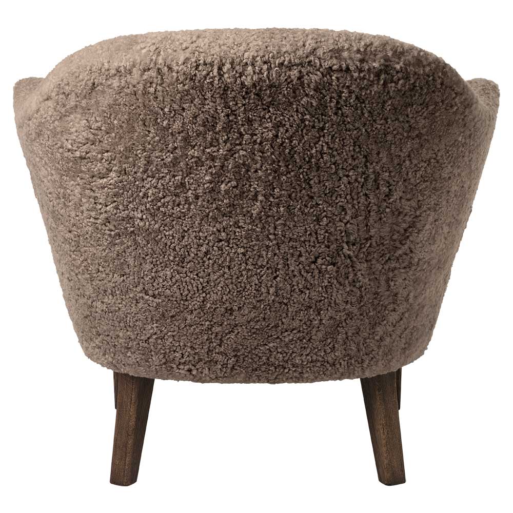 Ingeborg Lounge Chair - Sahara Sheepskin, Dark Stained Oak - Image 4