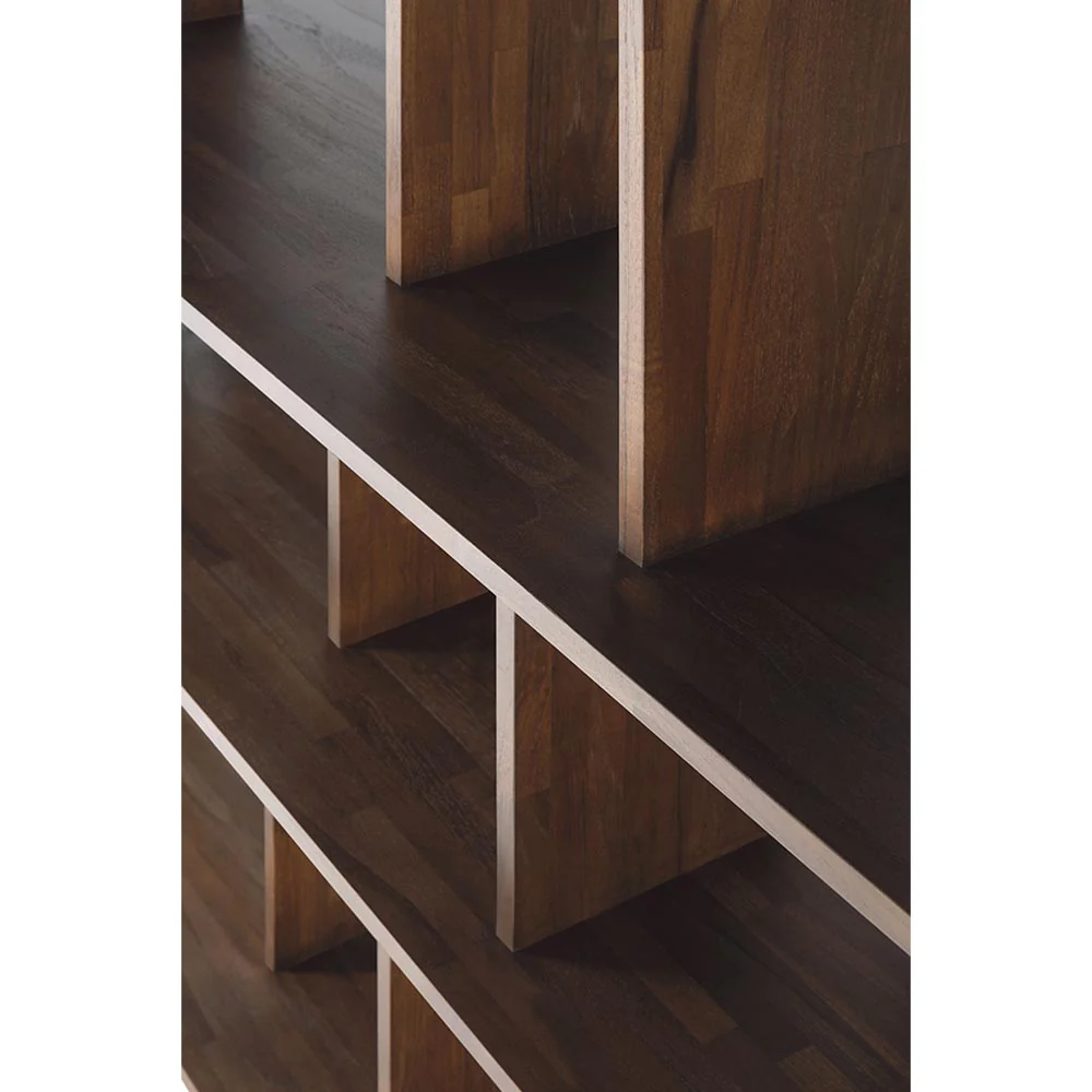 Irregular Rack 88.5"W - Brown Teak - Image 5