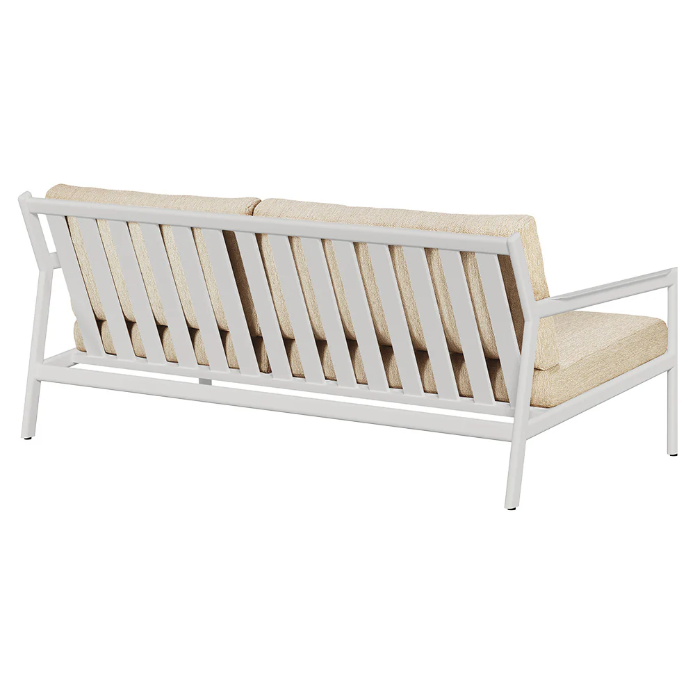 Jack Outdoor 2 Seater Sofa - Aluminum, Natural - Image 3
