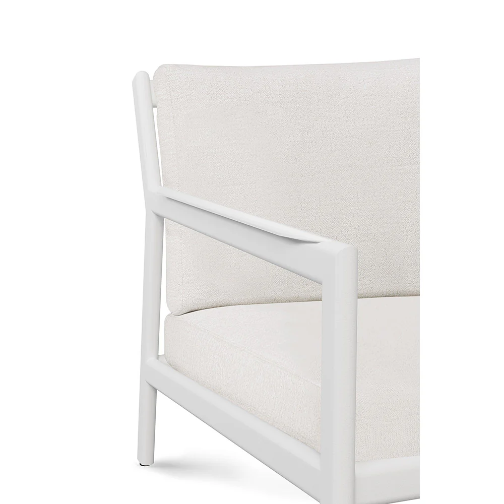 Jack Outdoor 2 Seater Sofa - Aluminum, Off White - Image 4