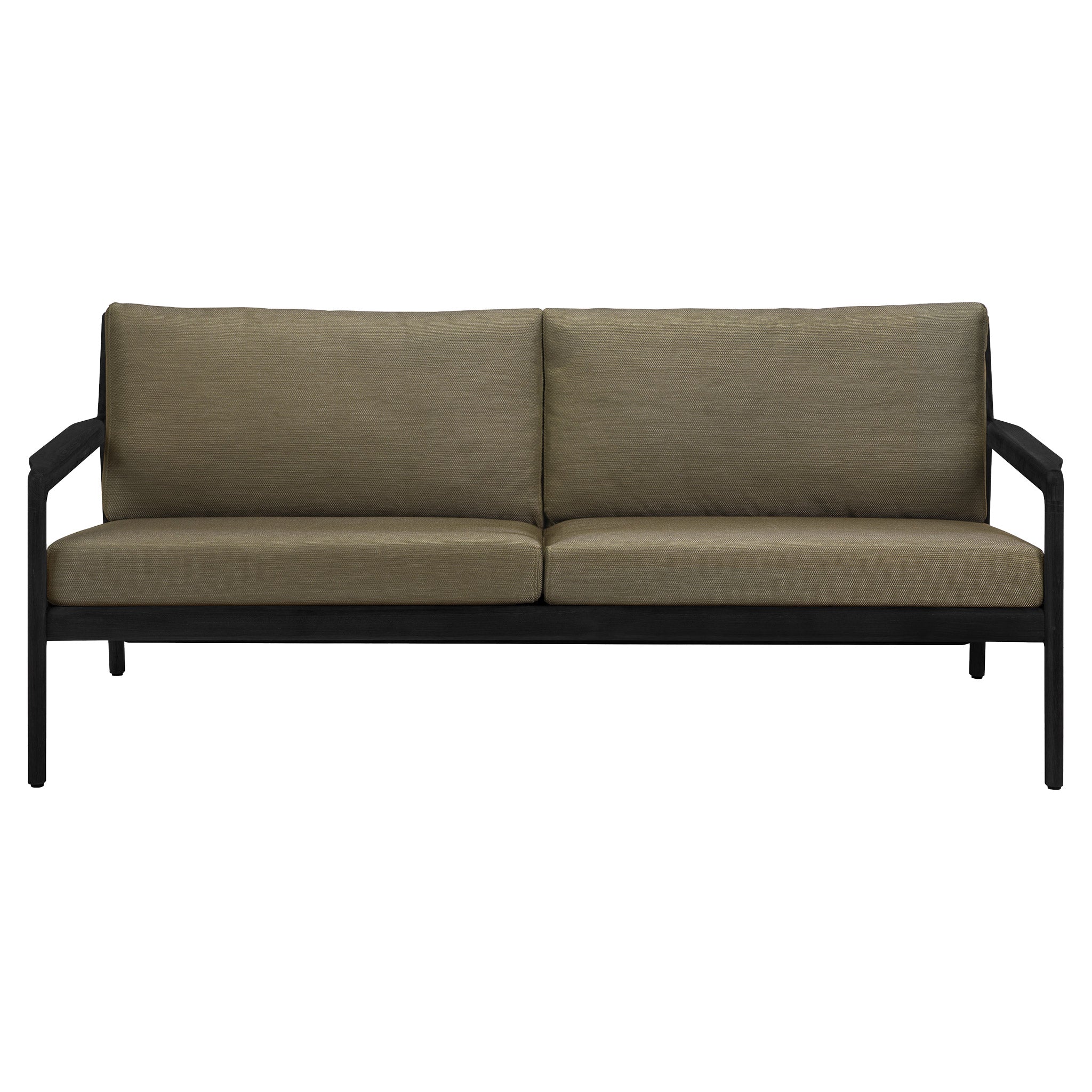 Jack Outdoor 2 Seater Sofa - Black Teak, Green - Image 2